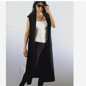 ZARA Woman Coat Black Button Casual Oversized size S